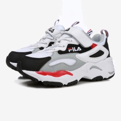 Fila Ray Tracer Kd - Poikien Ahdonghwa Kengät - Mustat/Punainen | FI-49858